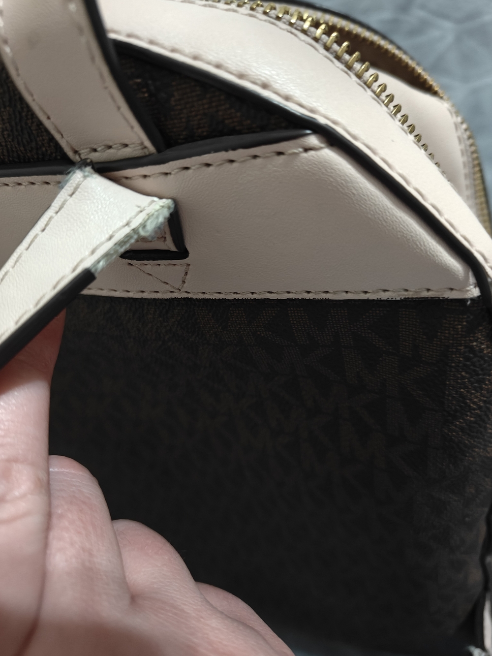 Michael Kors Signature Mini Backpack - USED (See Photos) - Picture 9 of 9